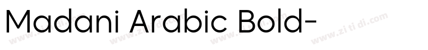 Madani Arabic Bold字体转换
